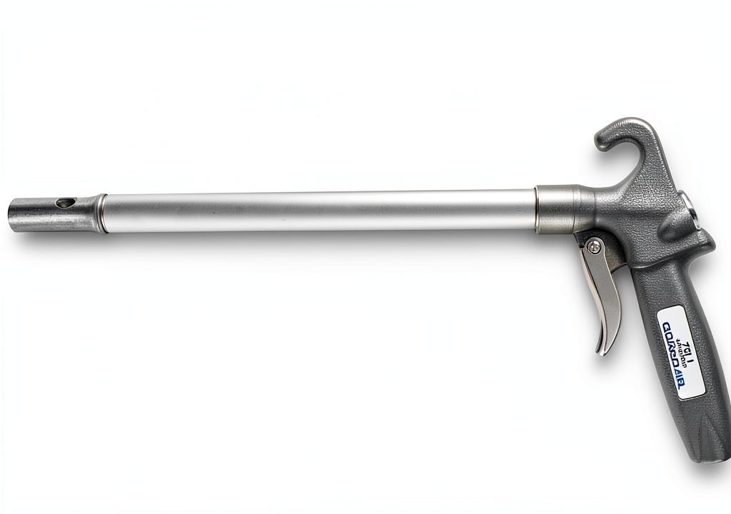 Guardair Long John safety air gun in use for industrial cleaning