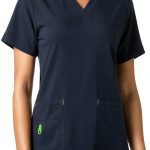 Carhartt Womens Medical Scrub Shirt Stretch Fabric Pockets-0