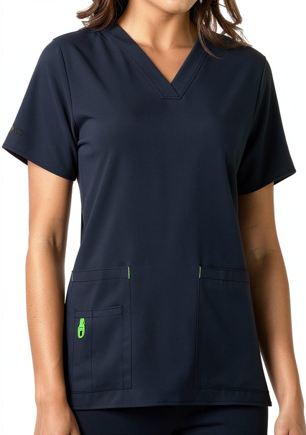 Carhartt Womens Medical Scrub Shirt Stretch Fabric Pockets-0