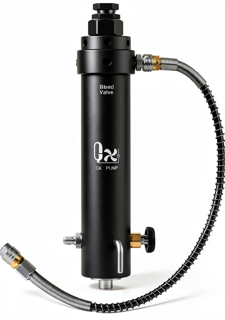 Installing GX PCP Compressor Filter Heavy Duty Aluminum Portable Design on a wooden desk