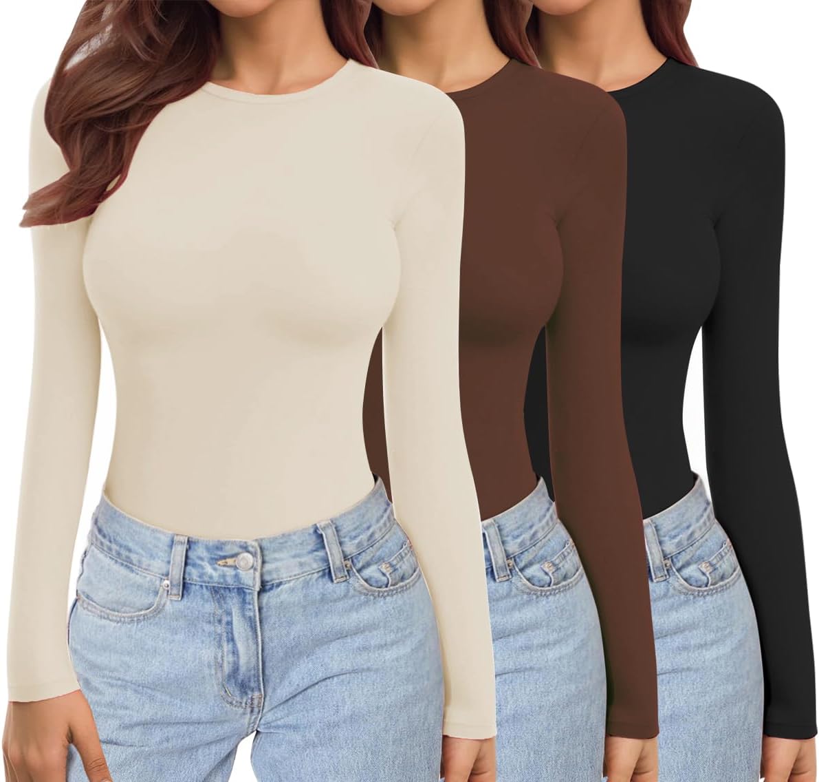 Ekouaer long sleeve shirts in multiple colors and sizes