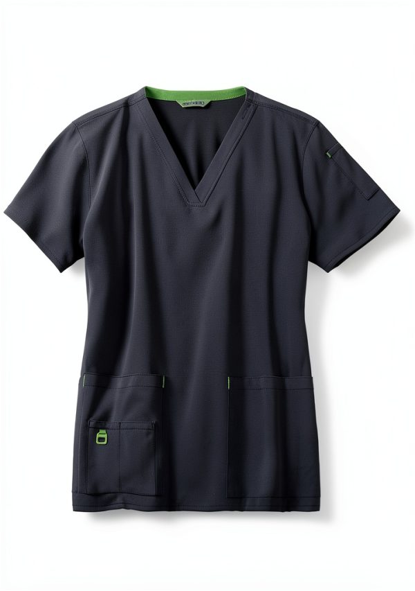 Carhartt Womens Medical Scrub Shirt Stretch Fabric Pockets-1