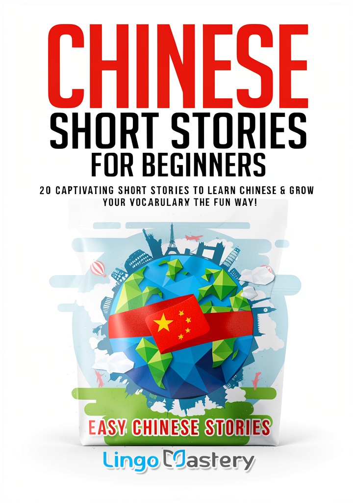 Easy Chinese Stories Kindle book open on a tablet