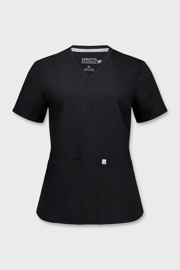 Fabletics Womens Scrub Top MotionTech Fabric V-Neck-5