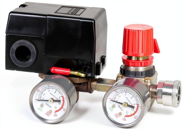 Huivlei Air Compressor Pressure Switch 135-175 PSI 4-Port-3