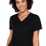 Med Couture Womens Scrub Top V-Neck Lightweight Breathable-0