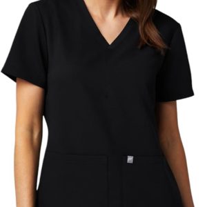 Fabletics Womens Scrub Top MotionTech Fabric V-Neck-0