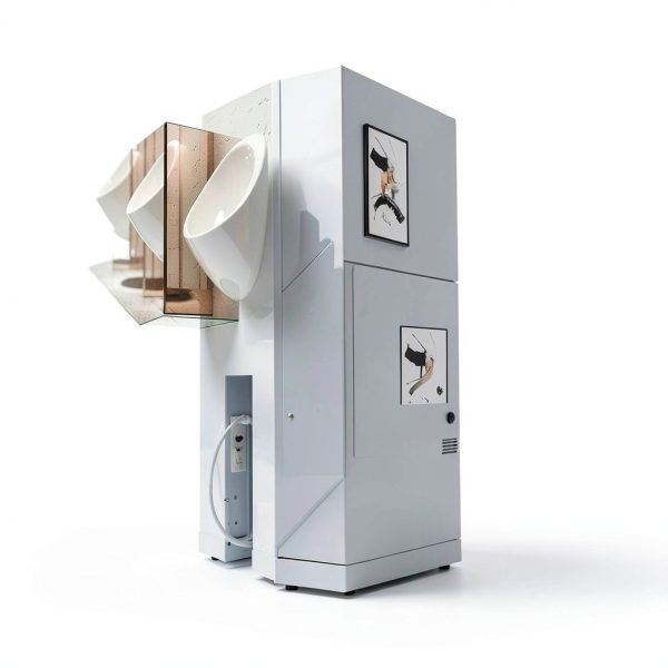 Urinal Screen Deodorizer TheMadFox Bio Block White-6
