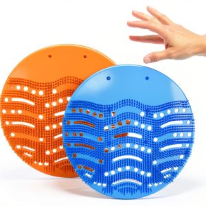 HULAXILOTI Urinal Screen Deodorizer LXBC50 50 Pack Blue Orange-0