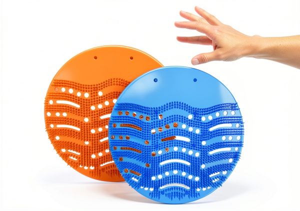 HULAXILOTI Urinal Screen Deodorizer LXBC50 50 Pack Blue Orange-0