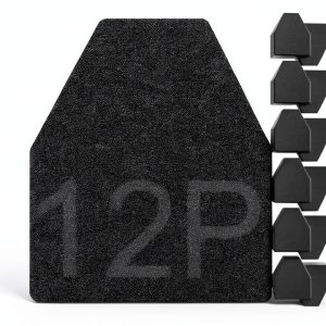 ToLanbbt Dark Grey Urinal Mat Set 12pcs 16.93 x 20.47 Inch Non Slip-0