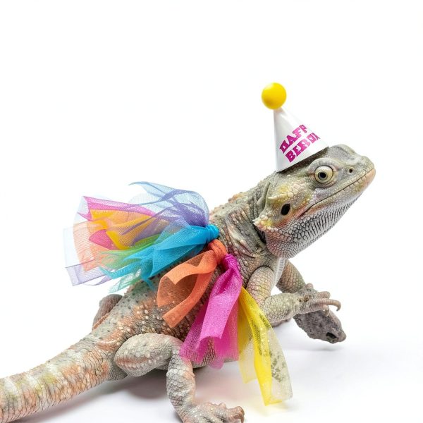 Bearded Dragon Hats by Wodison Adjustable Tutu Skirt Set for Parties-2