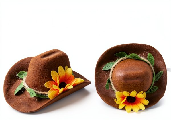 Chicken Hats 2Pcs Tiny Cowboy Hat for Small Pets by LXLVOUEG-1