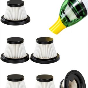 6 Pack HEPA Vacuum Filter Replacement Compatible with Compact Cordless Vacuum Cleaner as Seen on TV, Washable and Reusable Vac Replacement Parts-0