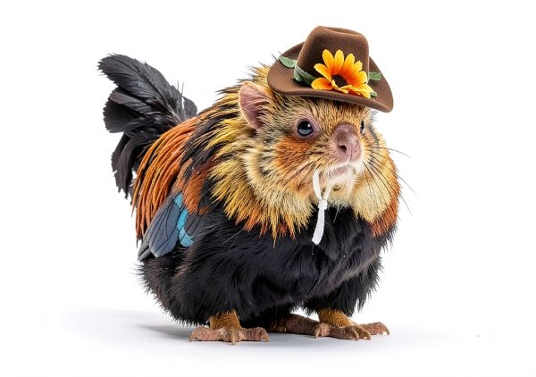 Chicken Hats 2Pcs Tiny Cowboy Hat for Small Pets by LXLVOUEG-6