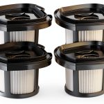 4 Pack 2284w Vacuum Replacement Filter for Bissell Pet Hair Eraser Filter Hand Vacuum 2284W 2390 2389 2390A, Compare to Parts # 1614212 1614203 1614204, 4 Mesh Filters and 4 Foam Filters-0