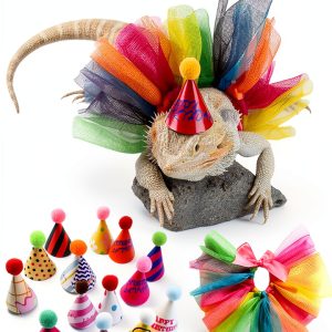Bearded Dragon Hats by Wodison Adjustable Tutu Skirt Set for Parties-0