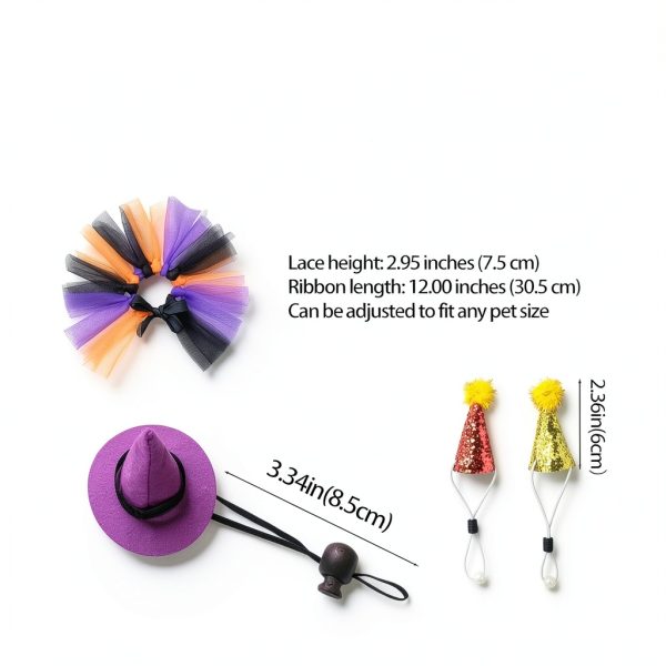 Lizard Costume Set ZHENYOUBML Tutu Skirts & Hats for Small Pets-4