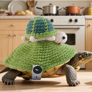 Werdecade Knitted Turtle Sweater Green 7.48 Inch Warm Shell Costume-0