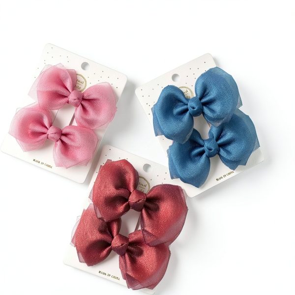 Hair Bows for Chicken by SXYYDSG Pet Apparel 6 Bright Chiffon Colors-2