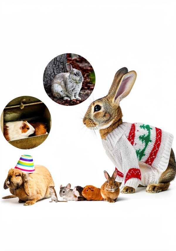 VICASKY Small Pet Christmas Costume Pet Apparel Set-8