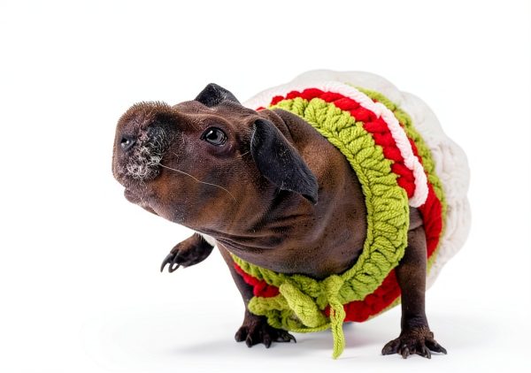 Guinea Pig Sweater SEZDEKI Hand Knitted Wool Warm Vest for Small Pets-1