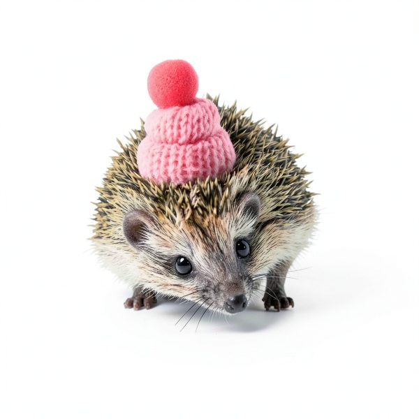 Kajaia 10 Pieces Pet Snake Christmas Hat Hamster Hat with Adjustable Elastic Strap, Snake Ball Hamster Python Lizard Guinea Pig Knitted with Pompon for Small Reptile Animal Decoration Accessories-4
