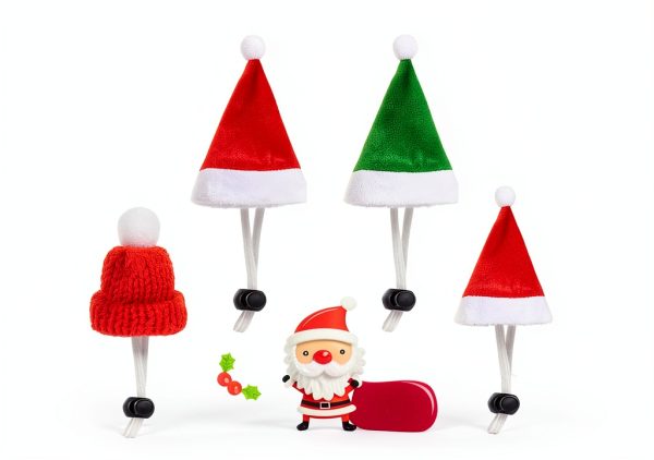 Christmas Small Animal Costume 8 Pack Santa Hat & Scarf Set by MOSTOO-5